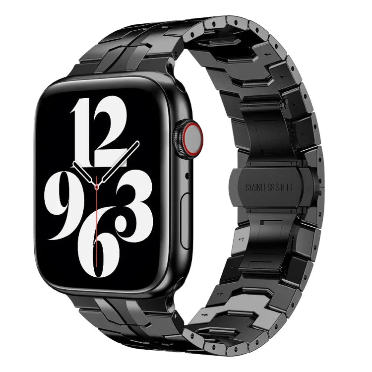 Bracelet de montre en acier pour Apple Watch Series, 7 41 mm / 6&SE&5&4 40 mm / 3&2&1 38 mm, 7 45 mm / 6&SE&5&4 44 mm / 3&2&1 42 mm