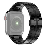 Bracelet de montre en acier pour Apple Watch Series, 7 41 mm / 6&SE&5&4 40 mm / 3&2&1 38 mm, 7 45 mm / 6&SE&5&4 44 mm / 3&2&1 42 mm