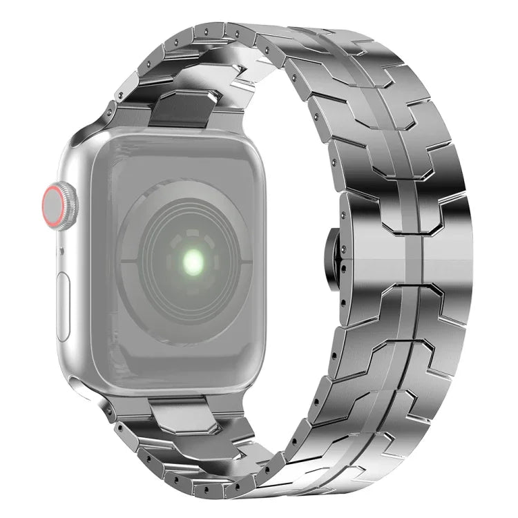 Bracelet de montre en acier pour Apple Watch Series, 7 41 mm / 6&SE&5&4 40 mm / 3&2&1 38 mm, 7 45 mm / 6&SE&5&4 44 mm / 3&2&1 42 mm