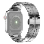 Bracelet de montre en acier pour Apple Watch Series, 7 41 mm / 6&SE&5&4 40 mm / 3&2&1 38 mm, 7 45 mm / 6&SE&5&4 44 mm / 3&2&1 42 mm