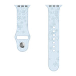 Bracelet de montre en silicone gaufré trèfle à quatre feuilles pour Apple Watch Series, 7 45mm / 6&SE&5&4 44mm / 3&2&1 42mm, 7 41mm / 6&SE&5&4 40mm / 3&2&1 38mm