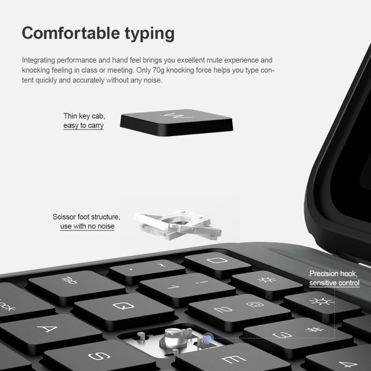 Étui de protection intelligent avec clavier tactile Bluetooth NILLKIN, pour iPad Air 10.9 2020 / Air 4 / Air 5 / Pro 11 2020 / 2021 / 2022