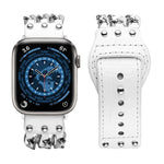 Bracelet de Montre en Cuir Véritable pour Homme pour Apple Watch Series, 7 41mm / 6&SE&5&4 40mm / 3&2&1 38mm, 7 45mm / 6&SE&5&4 44mm / 3&2&1 42mm