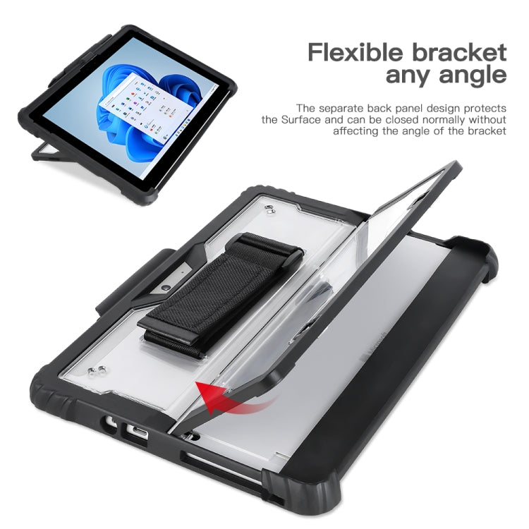 Étui ordinateur portable avec sangle de main transparente en acrylique, pour MicroSoft Surface Pro 8, pour MicroSoft Surface Pro 4 / 5 / 6 / 7 / 7+, pour MicroSoft Surface Go 1 / 2 / 3