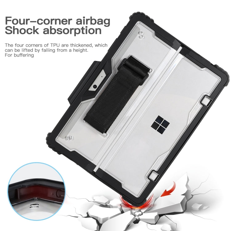 Étui ordinateur portable avec sangle de main transparente en acrylique, pour MicroSoft Surface Pro 8, pour MicroSoft Surface Pro 4 / 5 / 6 / 7 / 7+, pour MicroSoft Surface Go 1 / 2 / 3