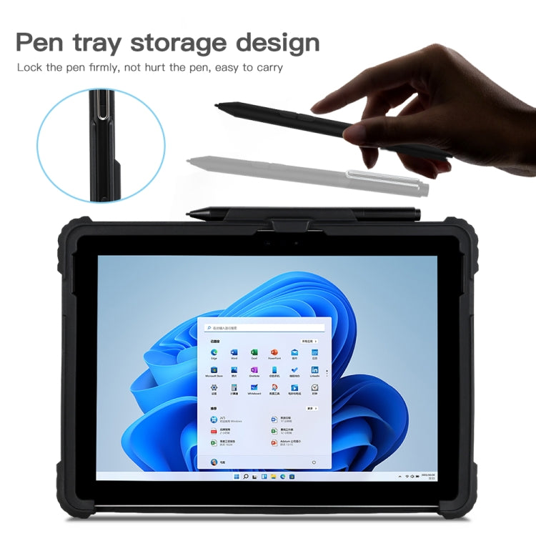 Étui ordinateur portable avec sangle de main transparente en acrylique, pour MicroSoft Surface Pro 8, pour MicroSoft Surface Pro 4 / 5 / 6 / 7 / 7+, pour MicroSoft Surface Go 1 / 2 / 3