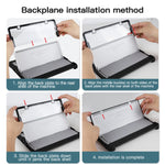 Étui ordinateur portable avec sangle d'épaule transparente en acrylique, pour MicroSoft Surface Pro 8, pour MicroSoft Surface Pro 4 / 5 / 6 / 7 / 7+, pour MicroSoft Surface Go 1 / 2 / 3