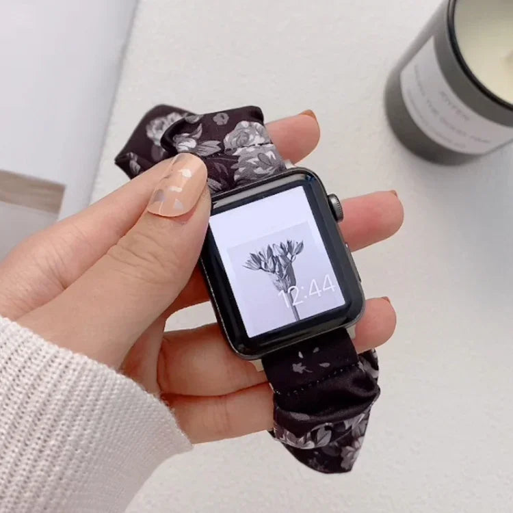 Bracelet de montre en tissu élastique à boucle unique pour Apple Watch Series, 7 41mm / 6&SE&5&4 40mm / 3&2&1 38mm, 7 45mm / 6&SE&5&4 44mm / 3&2&1 42mm
