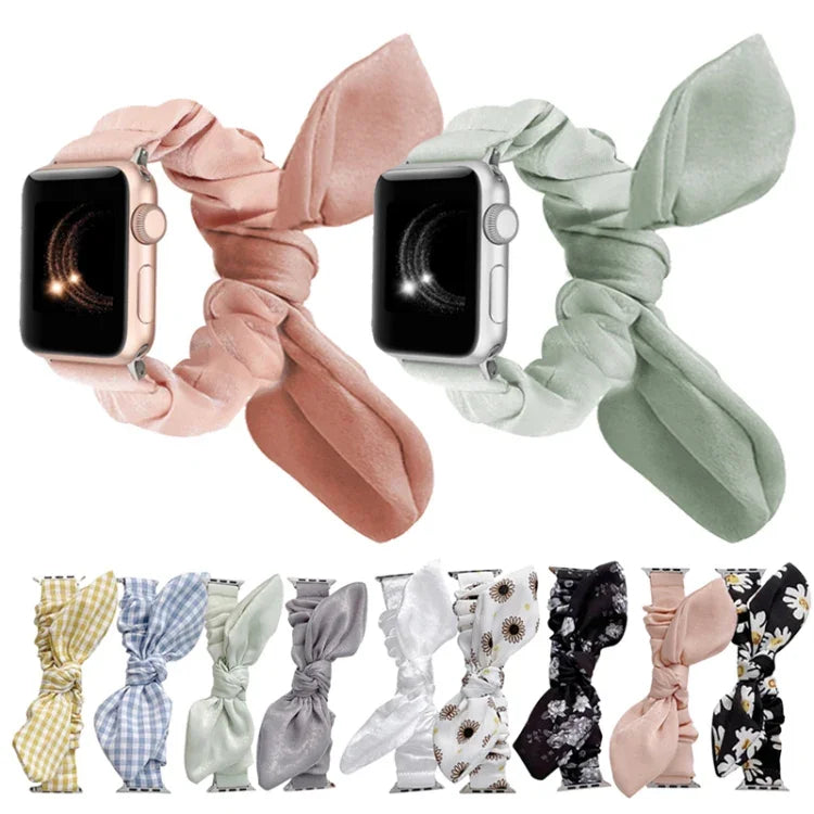 Bracelet de montre en tissu élastique à boucle unique pour Apple Watch Series, 7 41mm / 6&SE&5&4 40mm / 3&2&1 38mm, 7 45mm / 6&SE&5&4 44mm / 3&2&1 42mm
