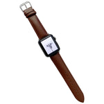 Bracelet de montre en cuir brillant pour Apple Watch Series, 7 41 mm / 6&SE&5&4 40 mm / 3&2&1 38 mm, 7 45 mm / 6&SE&5&4 44 mm / 3&2&1 42 mm