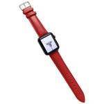 Bracelet de montre en cuir brillant pour Apple Watch Series, 7 41 mm / 6&SE&5&4 40 mm / 3&2&1 38 mm, 7 45 mm / 6&SE&5&4 44 mm / 3&2&1 42 mm