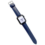Bracelet de montre en cuir brillant pour Apple Watch Series, 7 41 mm / 6&SE&5&4 40 mm / 3&2&1 38 mm, 7 45 mm / 6&SE&5&4 44 mm / 3&2&1 42 mm