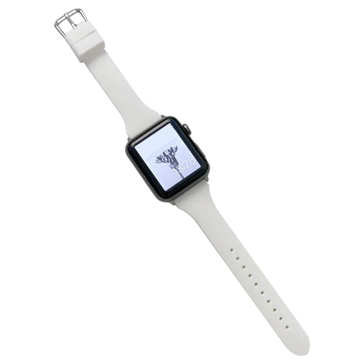 Bracelet de montre en silicone petite taille pour Apple Watch Series, 7 41mm / 6&SE&5&4 40mm / 3&2&1 38mm, 7 45mm / 6&SE&5&4 44mm / 3&2&1 42mm