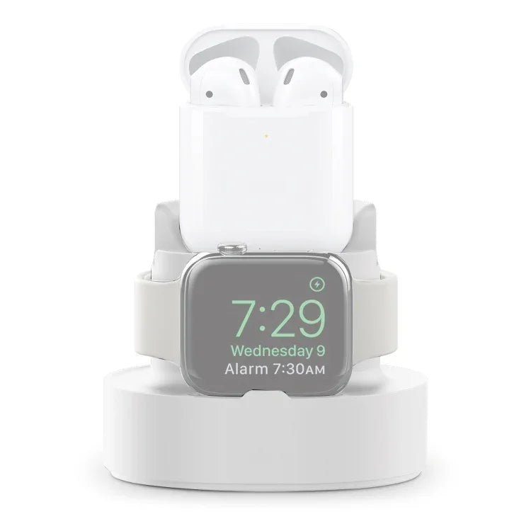Support de charge en silicone 3 en 1 A001 pour iPhone / iWatch / AirPods