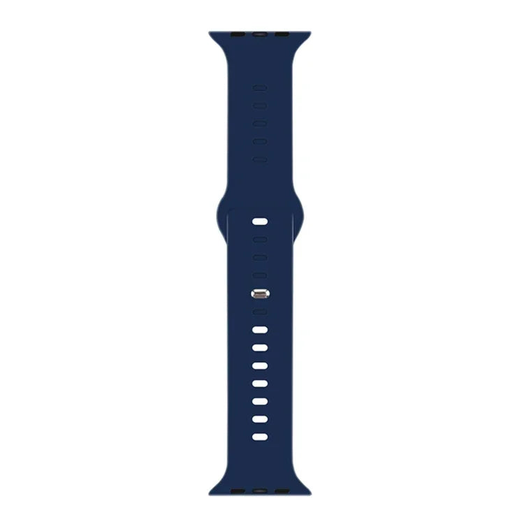 Liquid Silicone Watchband For Apple Watch Series, 7 45mm / 6&SE&5&4 44mm / 3&2&1 42mm