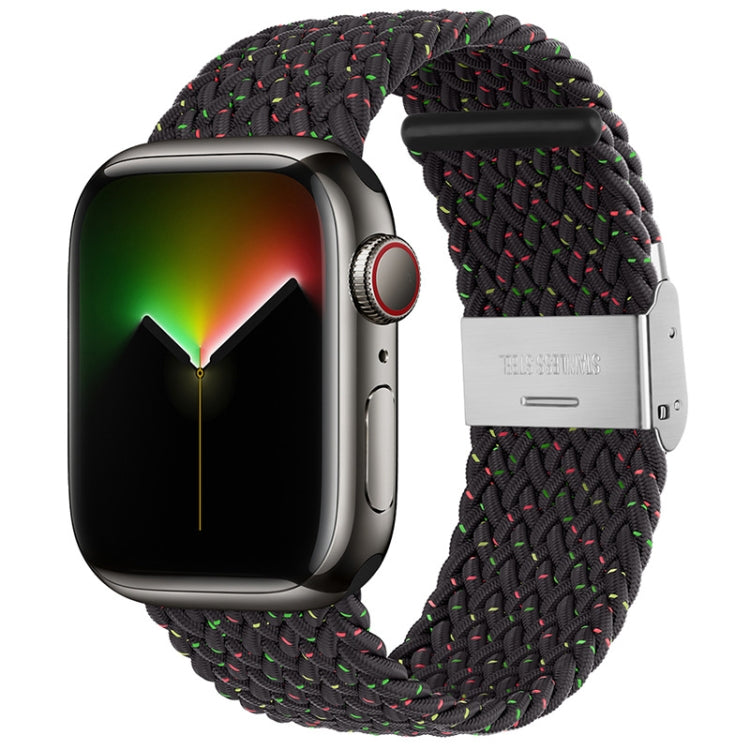 Bracelet en nylon tressé pour Apple Watch Series, 7 41mm / 6&SE&5&4 40mm / 3&2&1 38mm, 7 45mm / 6&SE&5&4 44mm / 3&2&1 42mm