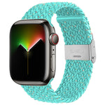 Bracelet en nylon tressé pour Apple Watch Series, 7 41mm / 6&SE&5&4 40mm / 3&2&1 38mm, 7 45mm / 6&SE&5&4 44mm / 3&2&1 42mm