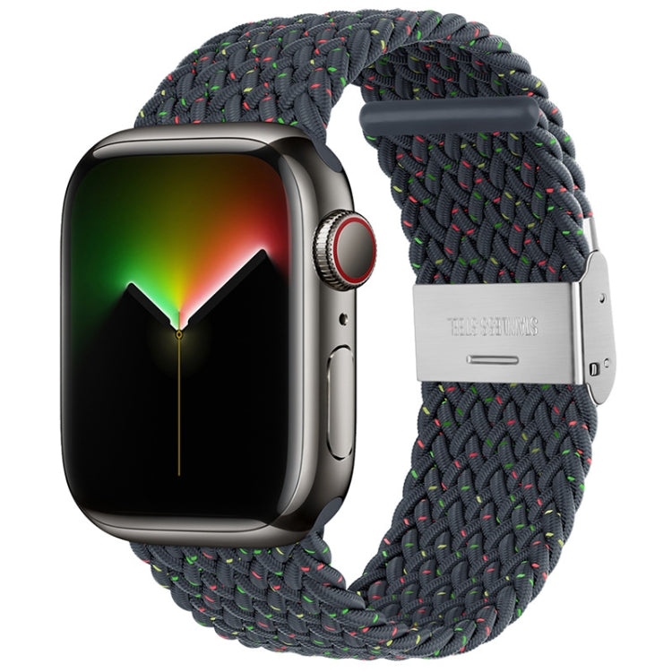 Bracelet en nylon tressé pour Apple Watch Series, 7 41mm / 6&SE&5&4 40mm / 3&2&1 38mm, 7 45mm / 6&SE&5&4 44mm / 3&2&1 42mm