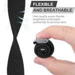 Bracelet en nylon tressé pour Apple Watch Series, 7 41mm / 6&SE&5&4 40mm / 3&2&1 38mm, 7 45mm / 6&SE&5&4 44mm / 3&2&1 42mm