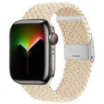 Bracelet en nylon tressé pour Apple Watch Series, 7 41mm / 6&SE&5&4 40mm / 3&2&1 38mm, 7 45mm / 6&SE&5&4 44mm / 3&2&1 42mm
