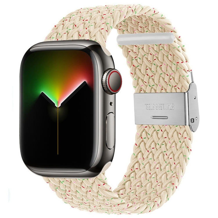 Bracelet en nylon tressé pour Apple Watch Series, 7 41mm / 6&SE&5&4 40mm / 3&2&1 38mm, 7 45mm / 6&SE&5&4 44mm / 3&2&1 42mm