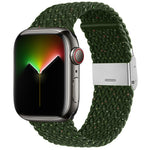 Bracelet en nylon tressé pour Apple Watch Series, 7 41mm / 6&SE&5&4 40mm / 3&2&1 38mm, 7 45mm / 6&SE&5&4 44mm / 3&2&1 42mm