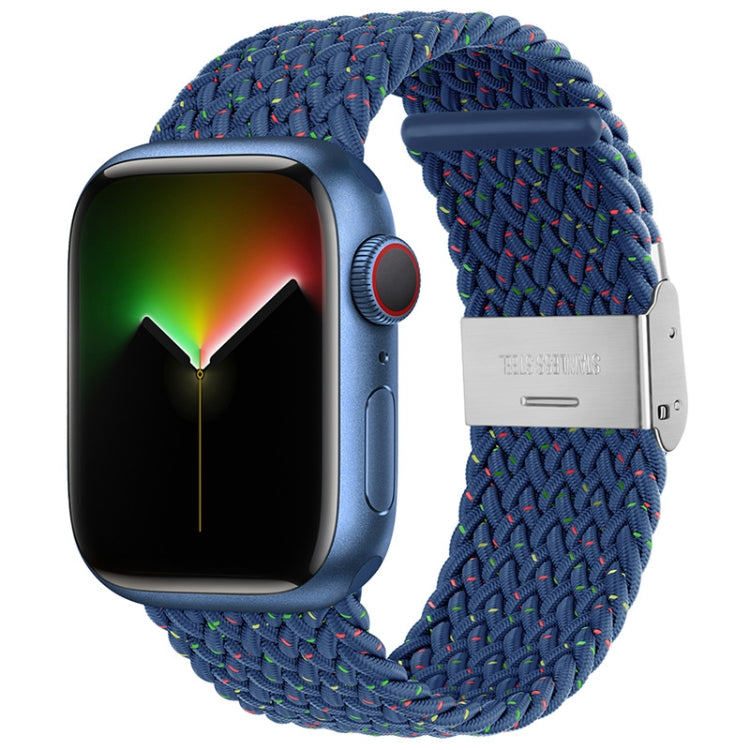 Bracelet en nylon tressé pour Apple Watch Series, 7 41mm / 6&SE&5&4 40mm / 3&2&1 38mm, 7 45mm / 6&SE&5&4 44mm / 3&2&1 42mm