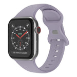 Bracelet de montre en silicone à boucle papillon, taille : L pour Apple Watch Series 7 41 mm / 6&SE&5&4 40 mm / 3&2&1 38 mm
