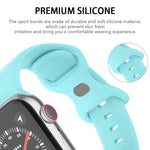Butterfly Buckle Silicone Watchband, Size: L For Apple Watch Series, 7 45mm / 6&SE&5&4 44mm / 3&2&1 42mm