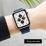 Bracelet de montre Mutural en silicone liquide, pour Apple Watch Series 7 41mm / 6 & SE & 5 & 4 40mm / 3 & 2 & 1 38mm, pour Apple Watch Ultra 49mm / Series 8&7 45mm / SE 2&6&SE&5&4 44mm / 3&2&1 42mm