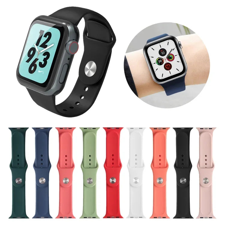 Bracelet de montre Mutural en silicone liquide, pour Apple Watch Series 7 41mm / 6 & SE & 5 & 4 40mm / 3 & 2 & 1 38mm, pour Apple Watch Ultra 49mm / Series 8&7 45mm / SE 2&6&SE&5&4 44mm / 3&2&1 42mm