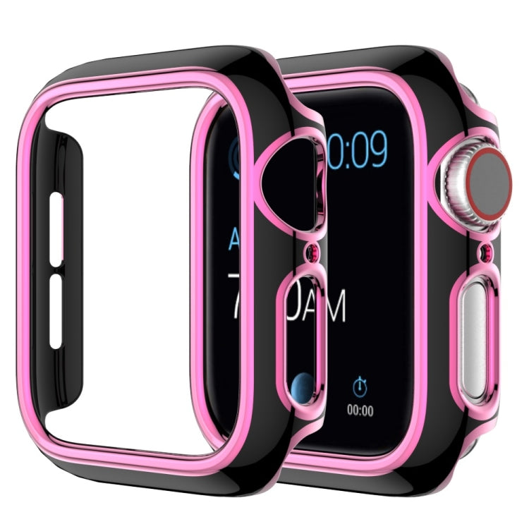 Coque de montre en PC bicolore plaquée pour Apple Watch Series, 3&2&1 38mm, 3&2&1 42mm