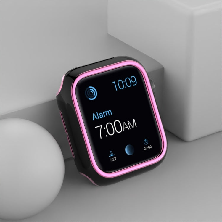 Coque de montre en PC bicolore plaquée pour Apple Watch Series, 3&2&1 38mm, 3&2&1 42mm