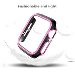 Coque de montre en PC bicolore plaquée pour Apple Watch Series, 3&2&1 38mm, 3&2&1 42mm