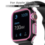 Coque de montre en PC bicolore plaquée pour Apple Watch Series, 3&2&1 38mm, 3&2&1 42mm