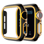 Coque de montre en PC bicolore plaquée pour Apple Watch Series, 3&2&1 38mm, 3&2&1 42mm