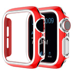 Coque de montre en PC bicolore plaquée pour Apple Watch Series, 3&2&1 38mm, 3&2&1 42mm