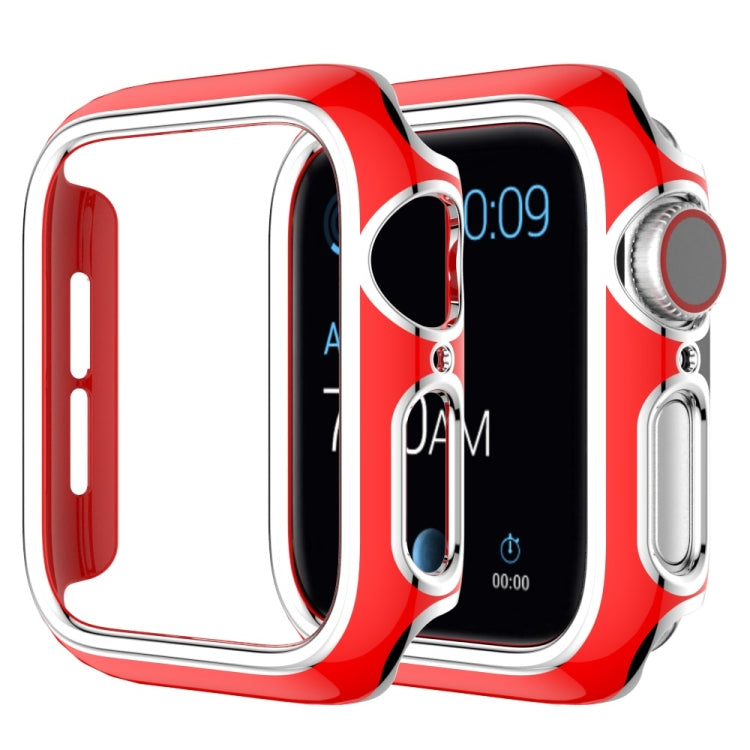 Coque de montre en PC bicolore plaquée pour Apple Watch Series, 3&2&1 38mm, 3&2&1 42mm