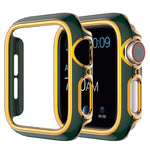 Coque de montre en PC bicolore plaquée pour Apple Watch Series, 3&2&1 38mm, 3&2&1 42mm