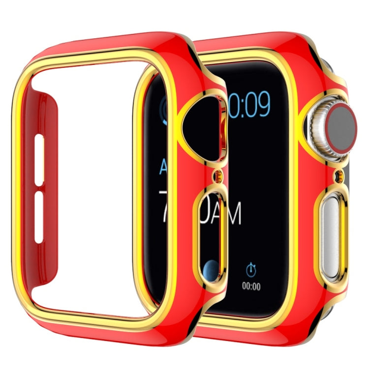 Coque de montre en PC bicolore plaquée pour Apple Watch Series, 3&2&1 38mm, 3&2&1 42mm