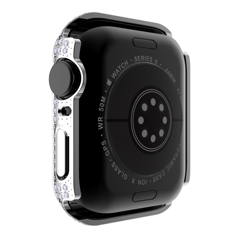 Coque de protection en diamant PC + verre trempé pour Apple Watch Series 3&2&1 38mm, 3&2&1 42mm