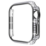 Boîtier de montre PC en diamant évidé pour Apple Watch Series, 3&2&1 38mm, 3&2&1 42mm