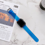 Bracelet transparent en gelée pour Apple Watch Series, 7 41 mm / 6&SE&5&4 40 mm / 3&2&1 38 mm, 7 45 mm / 6&SE&5&4 44 mm / 3&2&1 42 mm