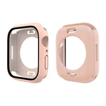 PC + Tempered Glass Film Waterproof Watch Case with Lower Cover For Apple Watch Series 9 / 8 / 7 45mm, 9 / 8 / 7 41mm, 9 / 8 / 7 45mm