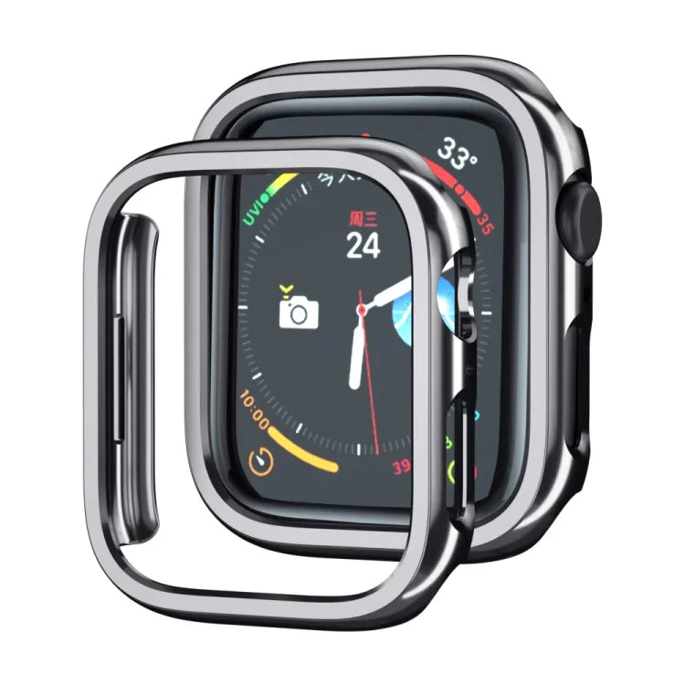 Coque de protection électroplaquée en PC pour montre Apple Watch Series 9 / 8 / 7 41 mm, pour Apple Watch Series 9 / 8 / 7 45 mm