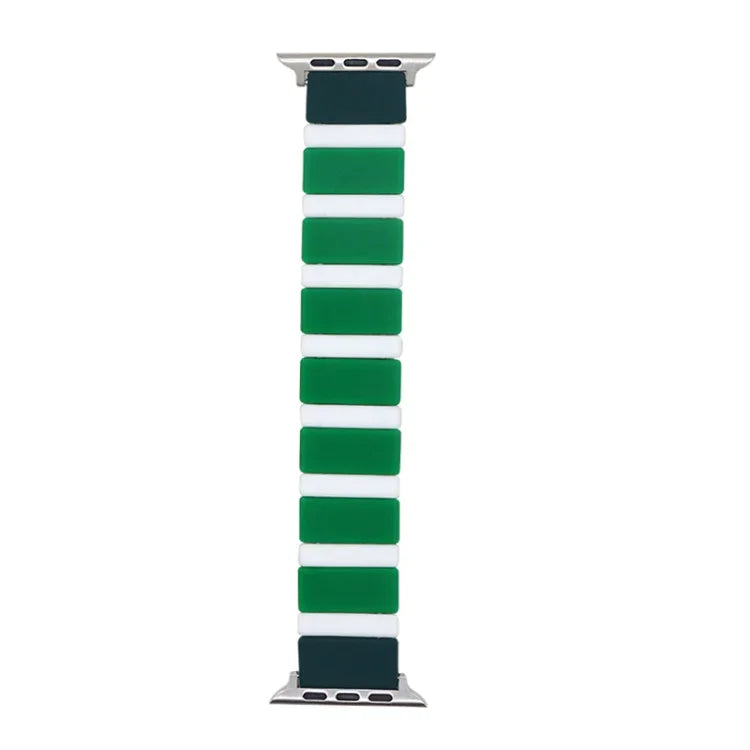 Bracelet de montre en silicone à épissure pour Apple Watch Series, 7 41mm / 6&SE&5&4 40mm / 3&2&1 38mm, 7 45mm / 6&SE&5&4 44mm / 3&2&1 42mm
