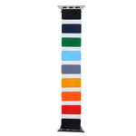 Bracelet de montre en silicone à épissure pour Apple Watch Series, 7 41mm / 6&SE&5&4 40mm / 3&2&1 38mm, 7 45mm / 6&SE&5&4 44mm / 3&2&1 42mm