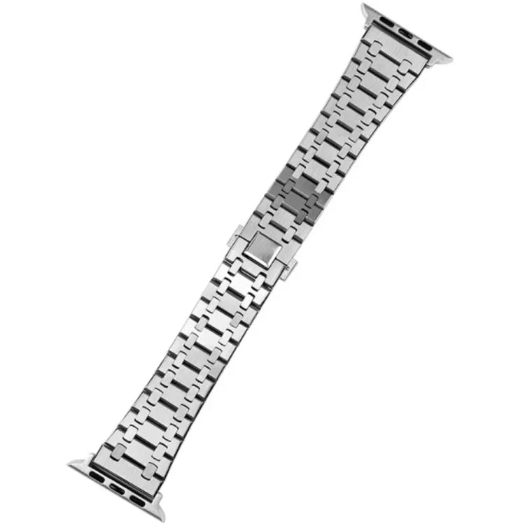 Bracelet de montre en métal Oak Three Strains pour Apple Watch Series, 7 41mm / 6&SE&5&4 40mm / 3&2&1 38mm, 7 45mm / 6&SE&5&4 44mm / 3&2&1 42mm