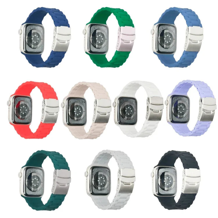 Bracelet à trois perles pour Apple Watch Series, 7 41 mm / 6&SE&5&4 40 mm / 3&2&1 38 mm, 7 45 mm / 6&SE&5&4 44 mm / 3&2&1 42 mm