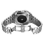 Bracelet de montre en métal et chêne intégré + boîtier de montre pour Apple Watch Series, pour Apple Watch Series 6&SE&5&4 44mm
